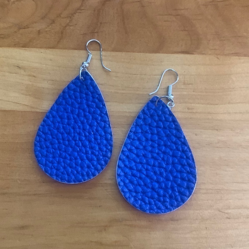 3/$24 NEW Fun Fashion Earrings-Blue
